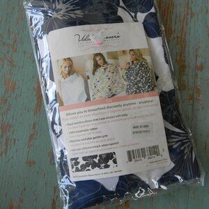 NWT UDDER COVERS KAI BLUE/WHITE FLORAL BREAST FEEDING COVER